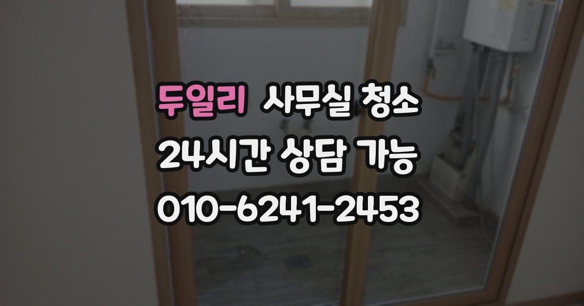 두일리 사무실 청소