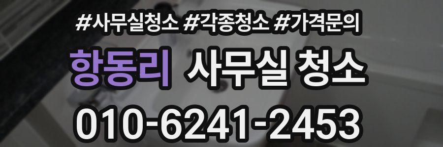 항동리 사무실 청소