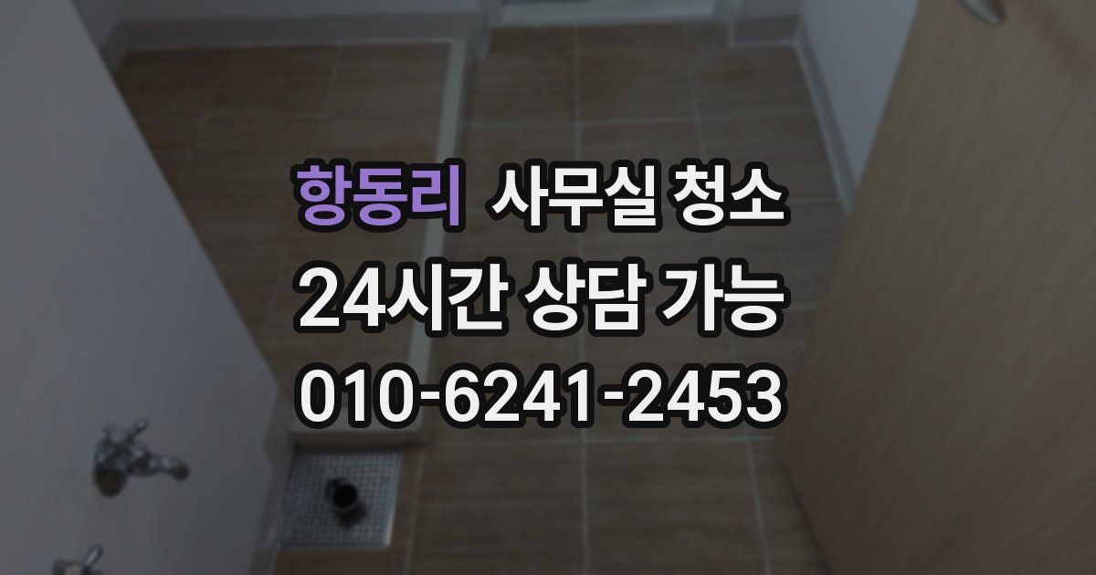 항동리 사무실 청소