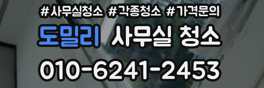 도밀리 사무실 청소