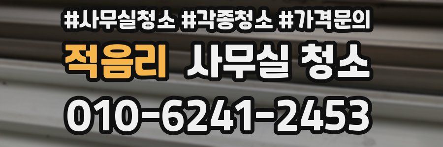 적음리 사무실 청소