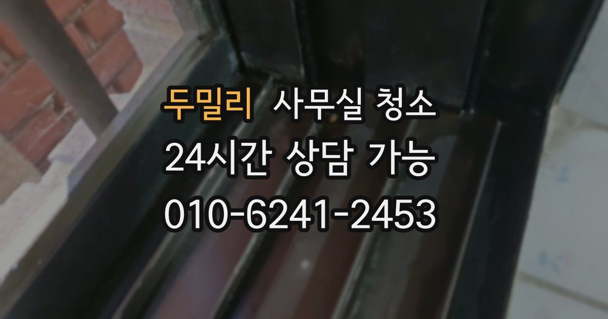두밀리 사무실 청소