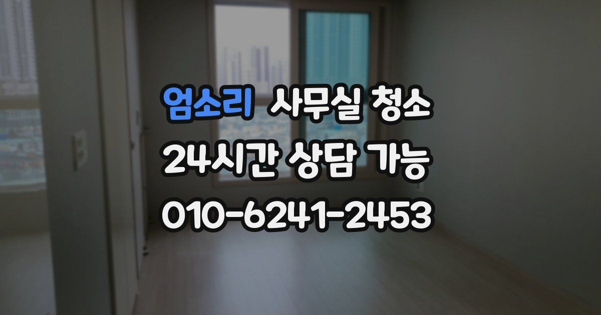 엄소리 사무실 청소