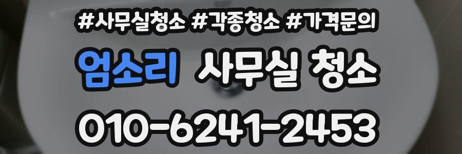 엄소리 사무실 청소