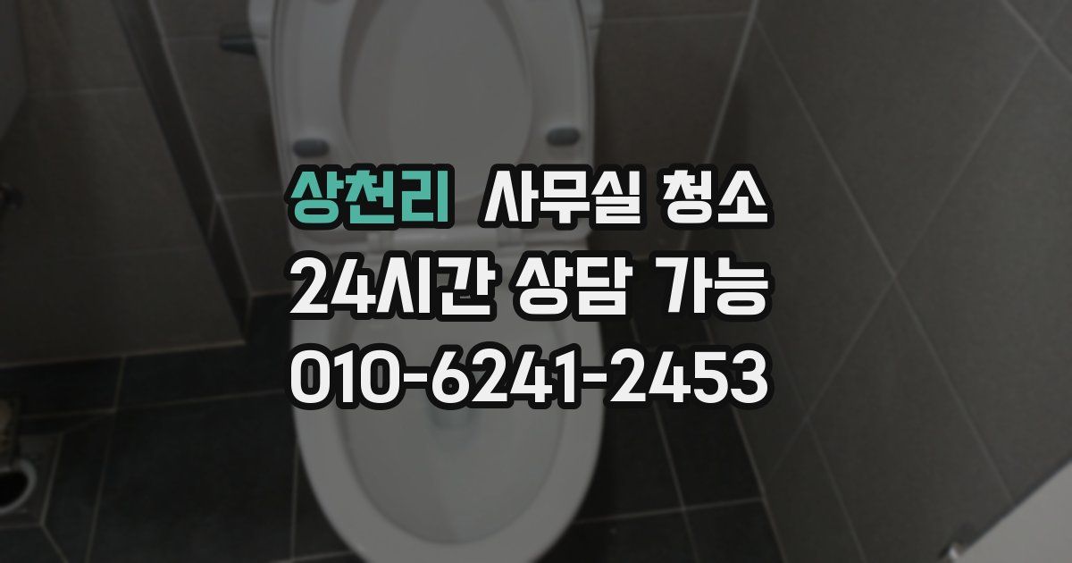 상천리 사무실 청소