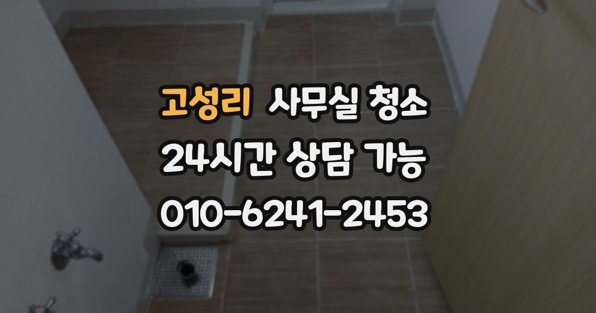 고성리 사무실 청소