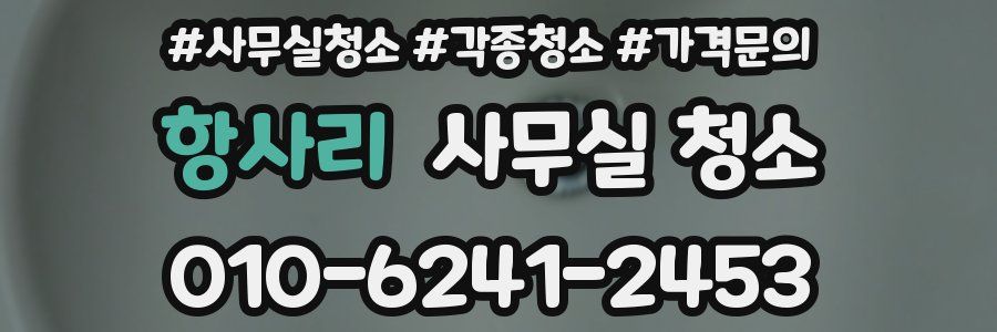 항사리 사무실 청소