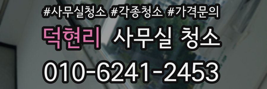 덕현리 사무실 청소