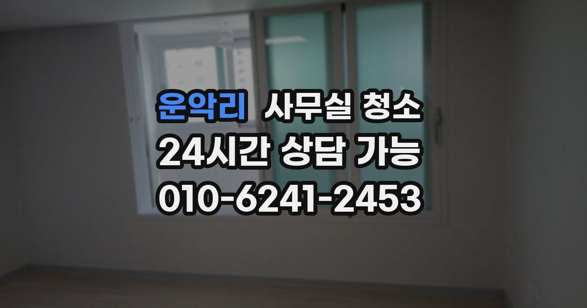 운악리 사무실 청소