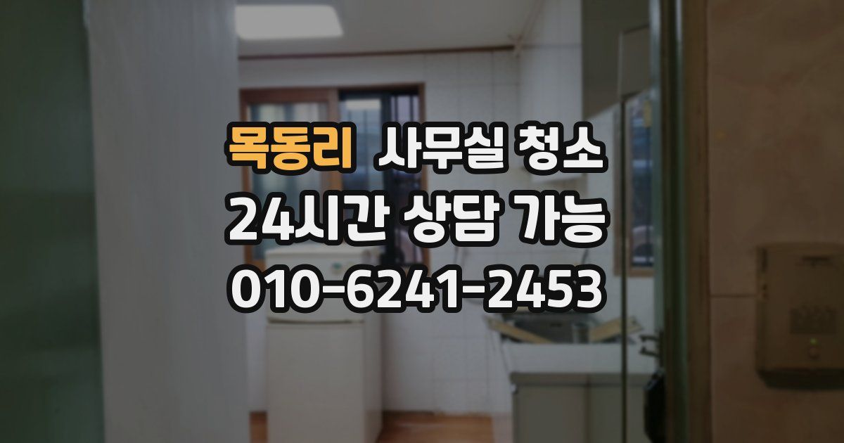 목동리 사무실 청소
