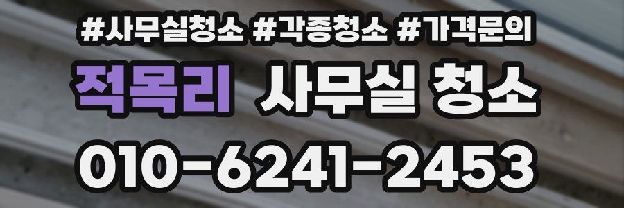 적목리 사무실 청소