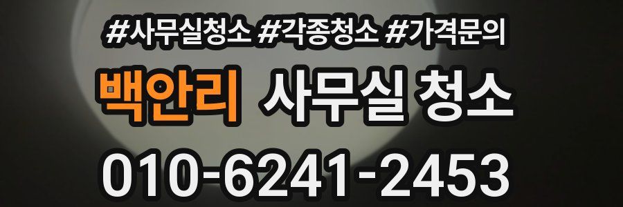 백안리 사무실 청소