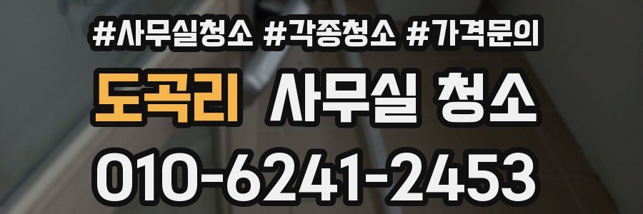 도곡리 사무실 청소