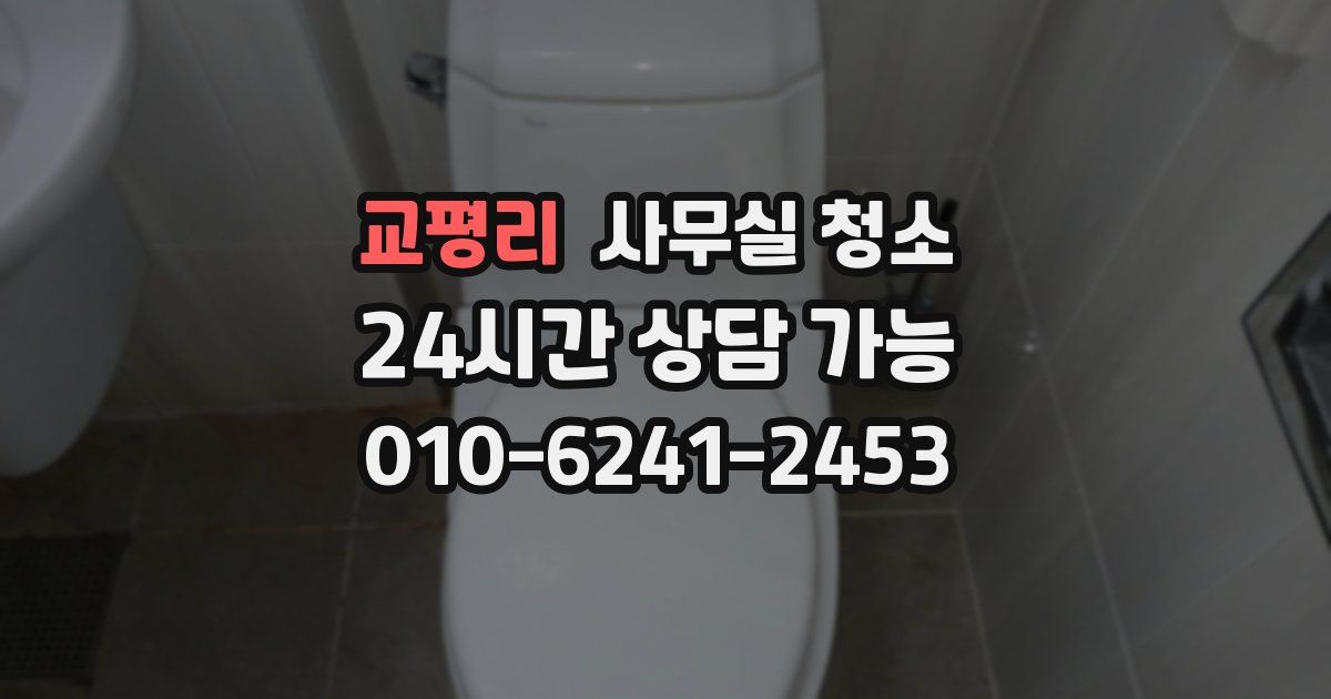 교평리 사무실 청소