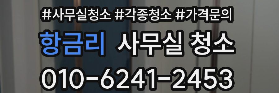 항금리 사무실 청소
