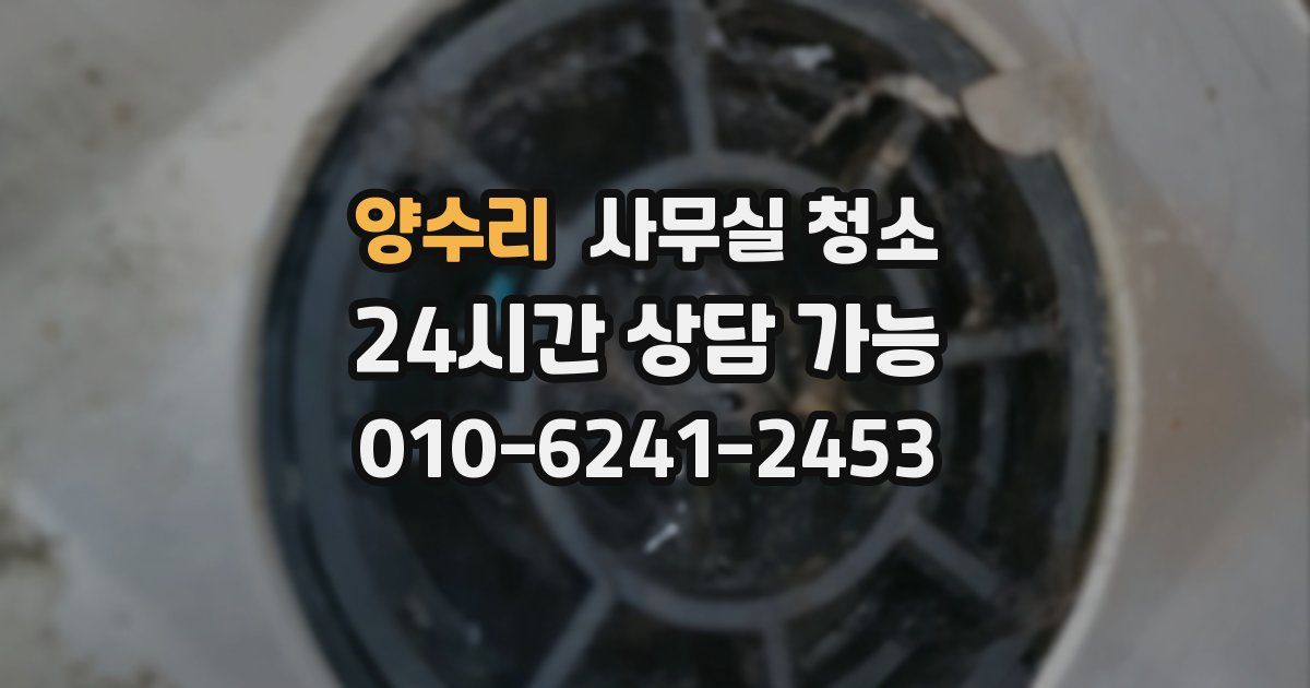양수리 사무실 청소