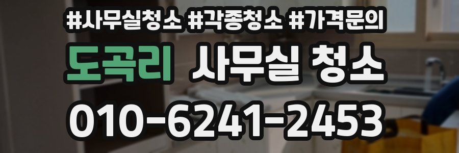 도곡리 사무실 청소