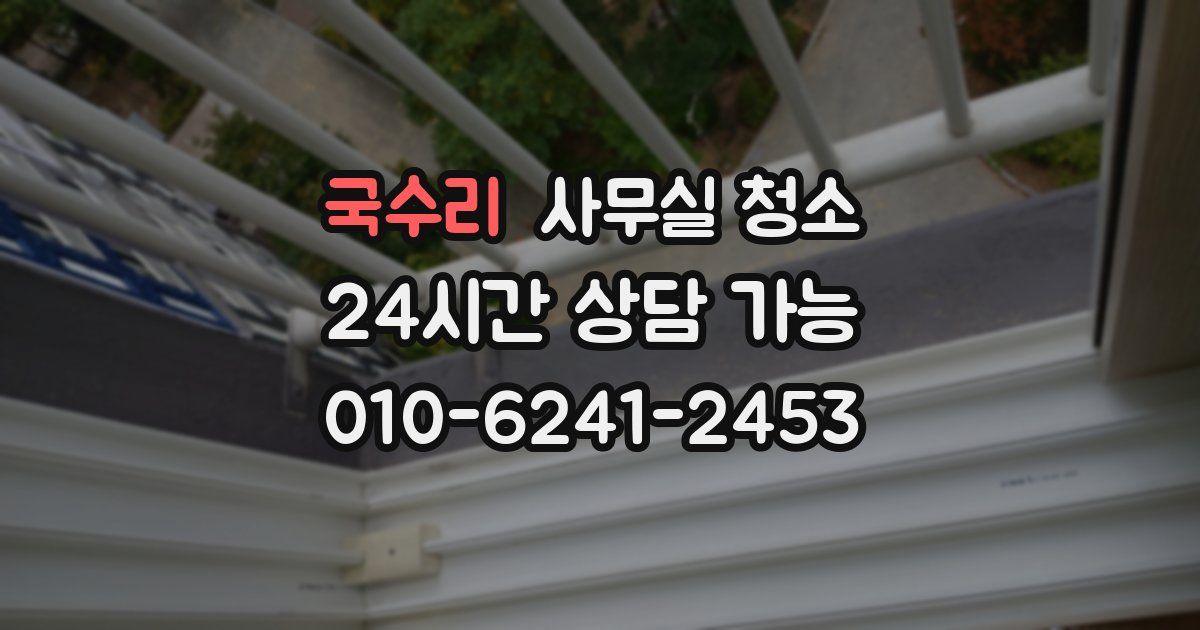 국수리 사무실 청소