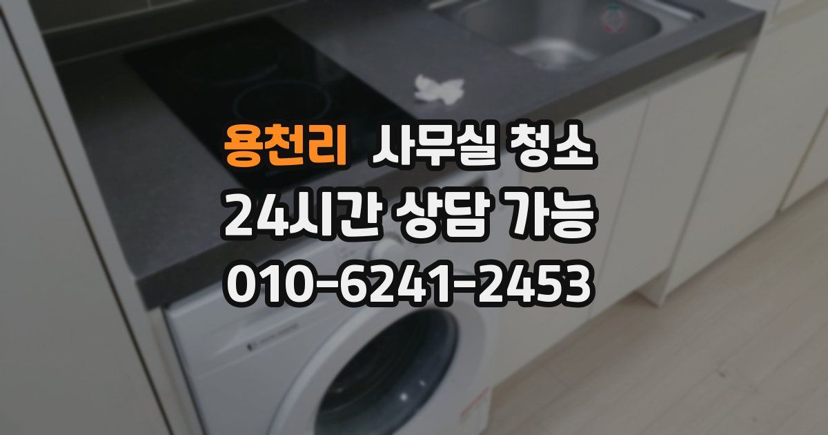 용천리 사무실 청소