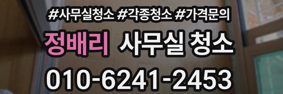 정배리 사무실 청소