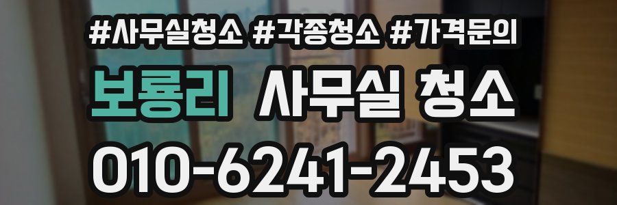 보룡리 사무실 청소