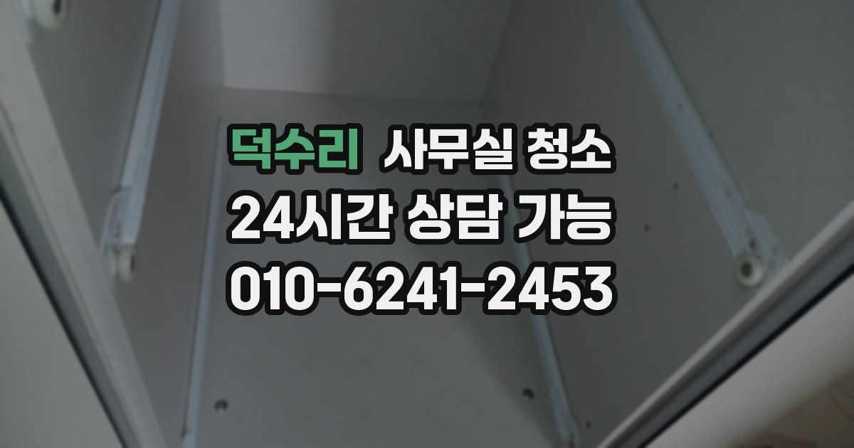 덕수리 사무실 청소