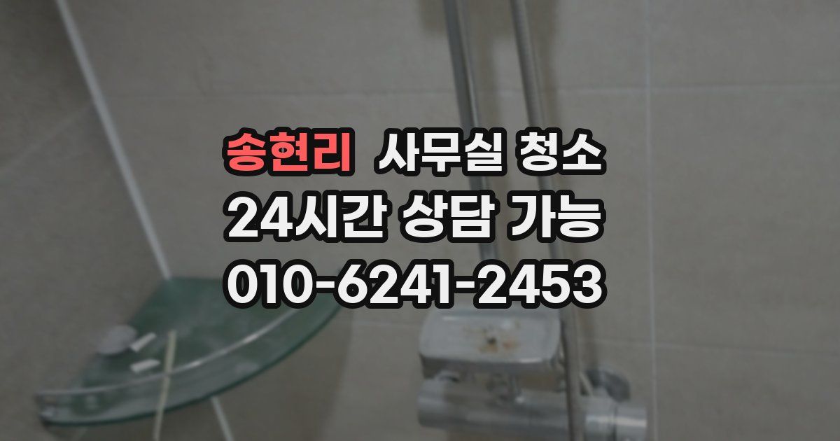 송현리 사무실 청소
