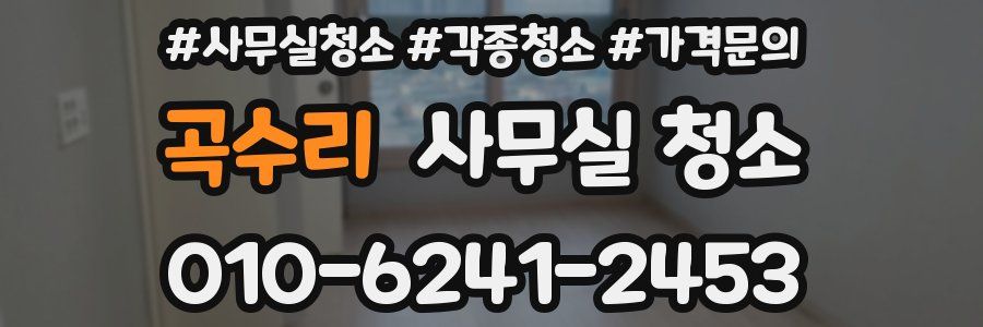 곡수리 사무실 청소