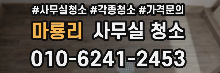 마룡리 사무실 청소
