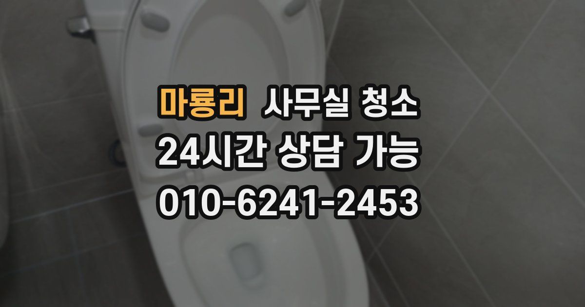 마룡리 사무실 청소
