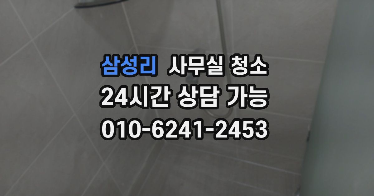 삼성리 사무실 청소