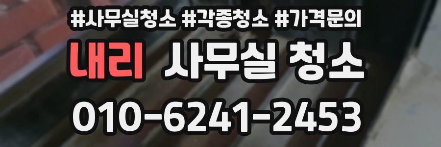 내리 사무실 청소