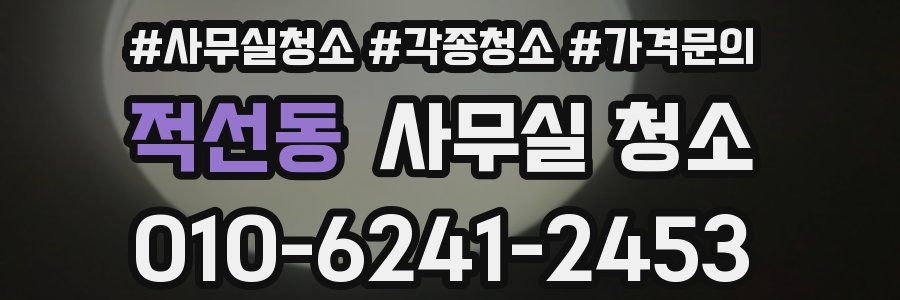 적선동 사무실 청소