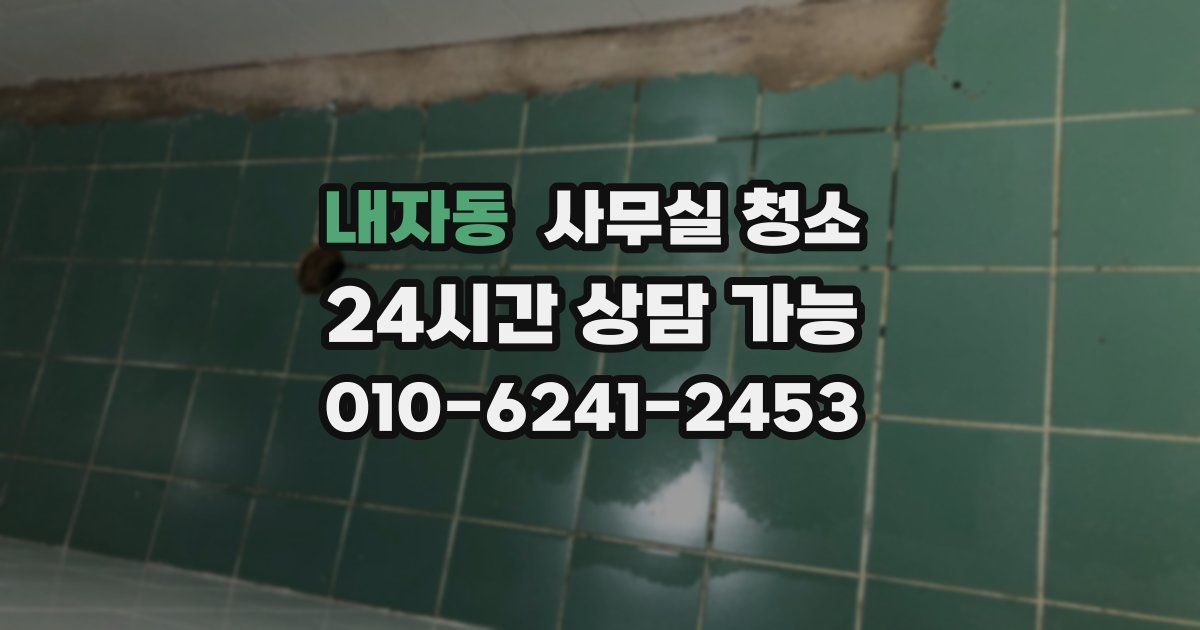 내자동 사무실 청소
