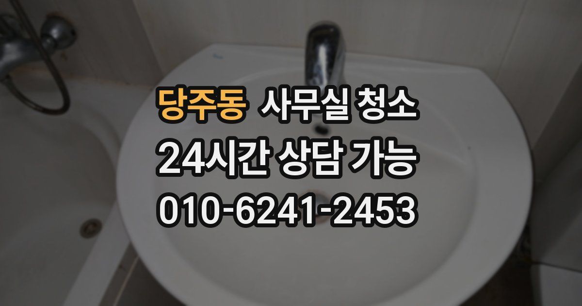 당주동 사무실 청소