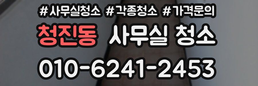 청진동 사무실 청소