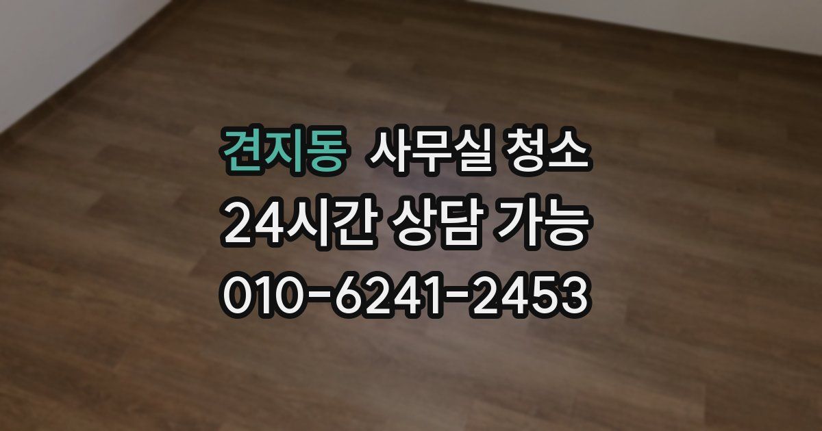견지동 사무실 청소