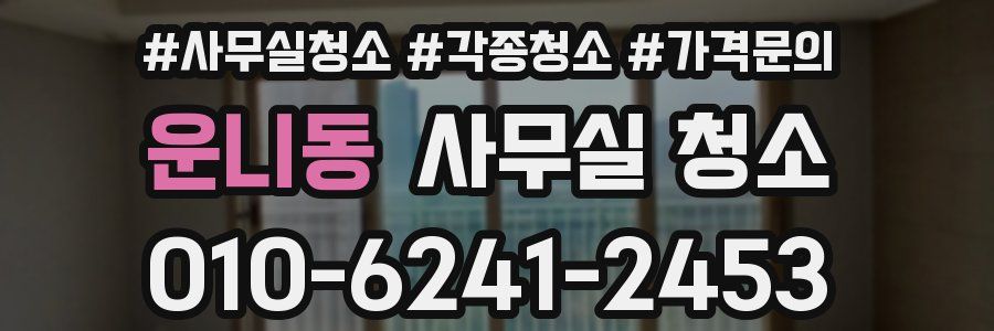 운니동 사무실 청소