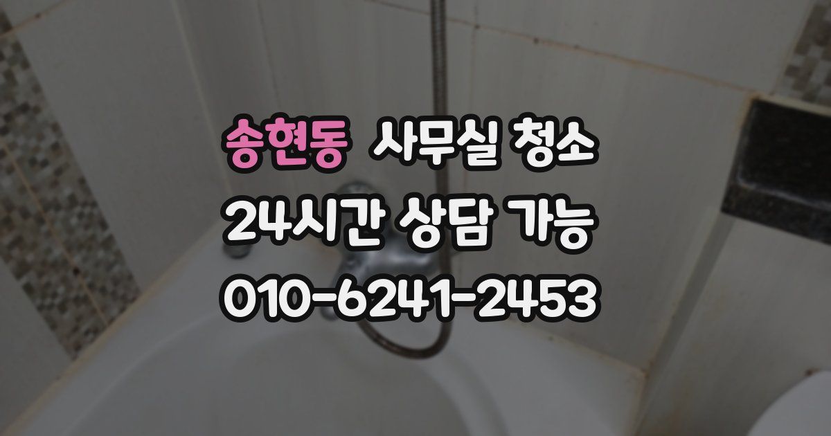 송현동 사무실 청소