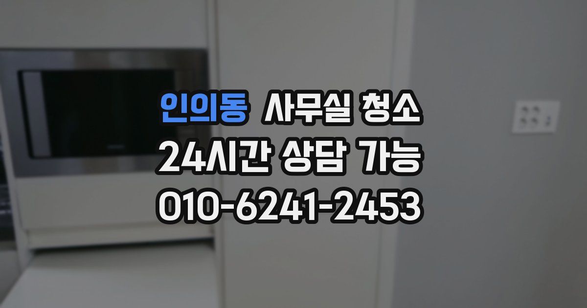 인의동 사무실 청소
