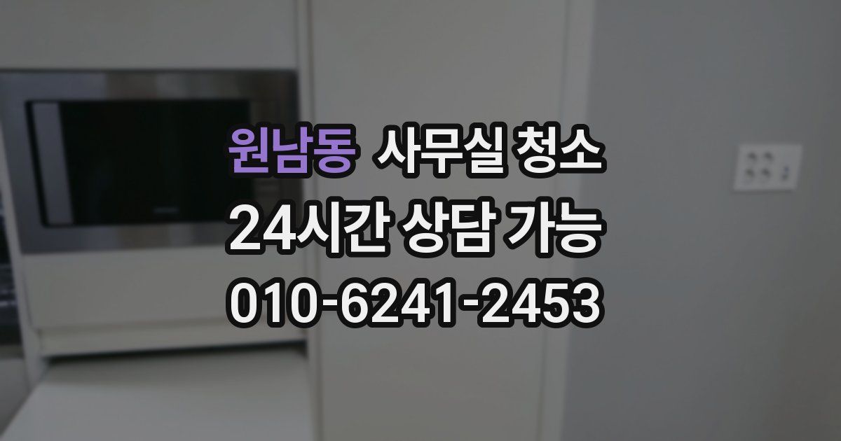 원남동 사무실 청소
