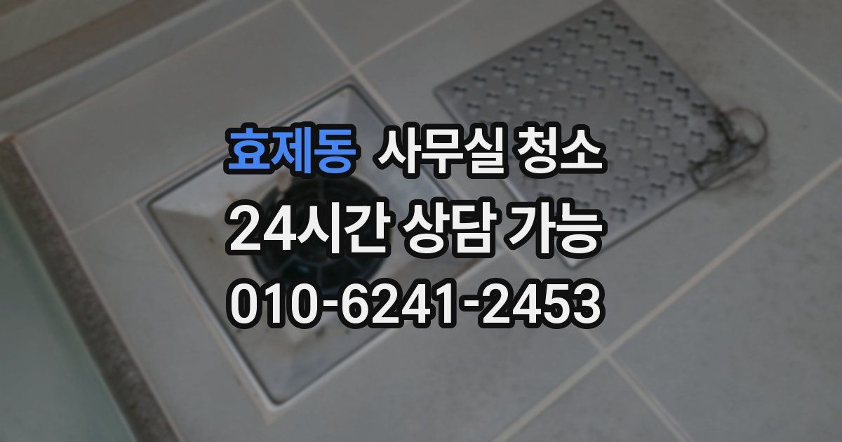 효제동 사무실 청소