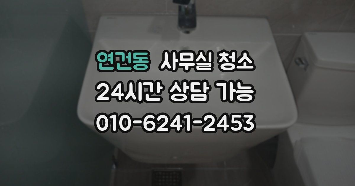 연건동 사무실 청소