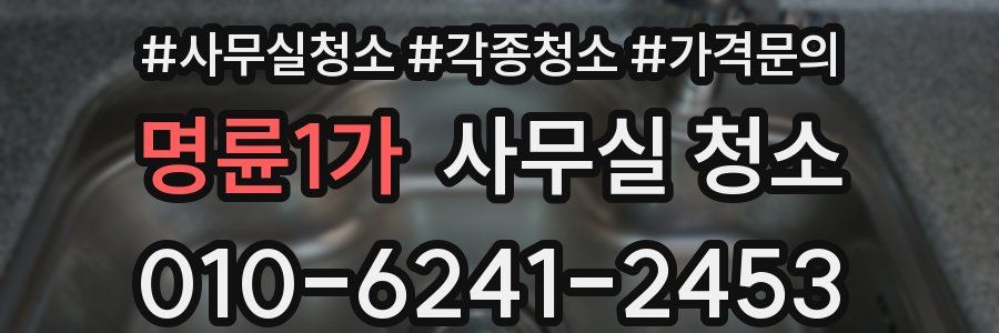 명륜1가 사무실 청소