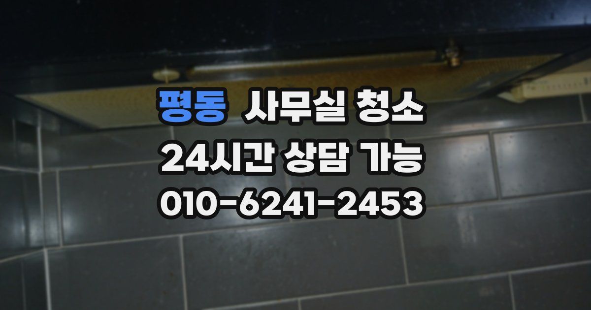 평동 사무실 청소