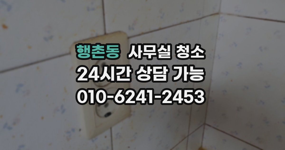 행촌동 사무실 청소