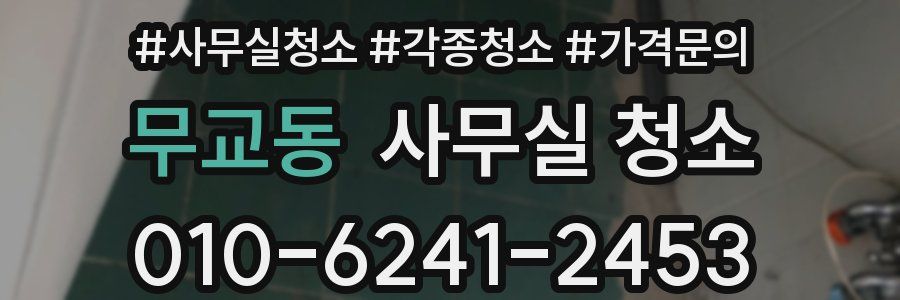 무교동 사무실 청소