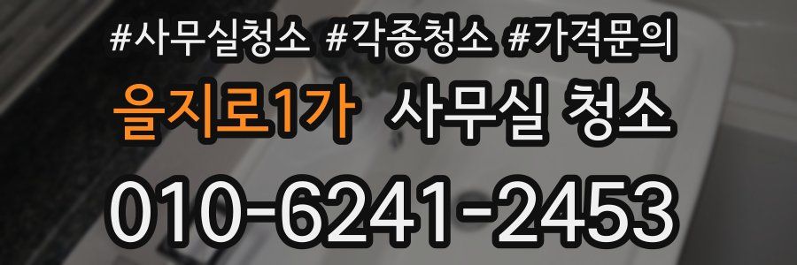 을지로1가 사무실 청소