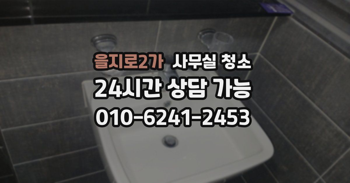 을지로2가 사무실 청소