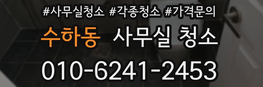 수하동 사무실 청소